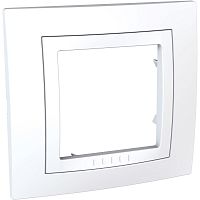 Рамка горизонтальная Schneider Electric Unica 1-м. белый картинка